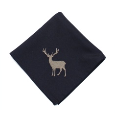 Peggy Wilkins Fern Arch Christmas Napkin - Pewter