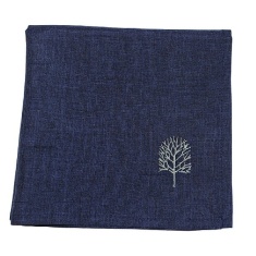 Peggy Wilkins Starlight Pines Christmas Napkin - Navy