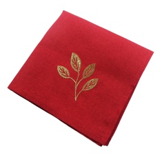 Peggy Wilkins Berry Beads Christmas Napkin - Red