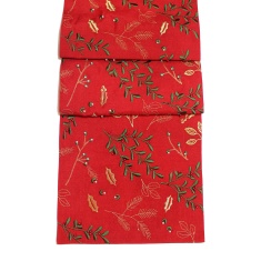 Peggy Wilkins Berry Beads Christmas Table Runner 14"x 75" - Red