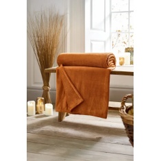 Deyongs Snuggle Touch Throw 140x180cm - Rust