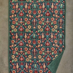 Deyongs Folkloric Nutcracker Throw 130x170cm - Navy