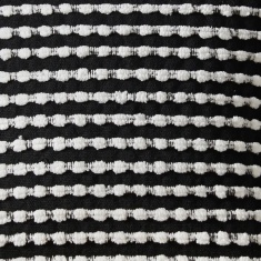 Catherine Lansfield Stab Stitch Filled Cushion 43cm - Black