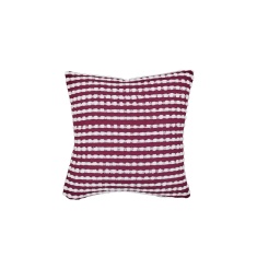 Catherine Lansfield Stab Stitch Filled Cushion 43cm - Plum