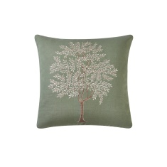 Catherine Lansfield Woodland Trees Filled Cushion 45cm - Green