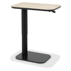 Sully Sintered Stone Gas Lift Adjustable Sofa Table - Beige