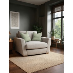 Harper Cuddler Chair in Fabric