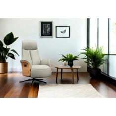 G Plan Kalmar Power Recliner Chair with Headrest in Leather