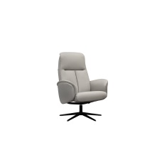 G Plan Nysted Manual Recliner Chair & Stool Set in Leather