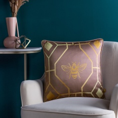 Furn Bee Deco 43cm Filled Cushion - Blush