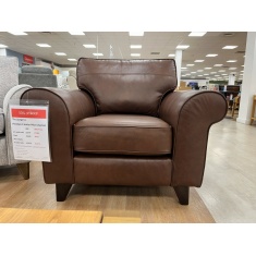 The Lounge Co Penelope Chair in Milan Chestnut Leather