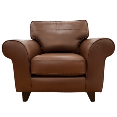 The Lounge Co Penelope Chair in Milan Chestnut Leather