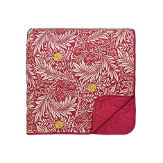 Morris & Co Larkspur Bedspread - Red