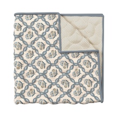 V&A Ribbon Lattice Bedspread - Teal