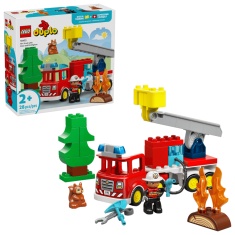 LEGO Duplo 10473 Town Fire Engine with Hose & Firefighter