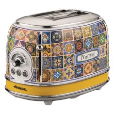 Ariete AR5511 2 Slice Positano Design Toaster - Yellow & Blue