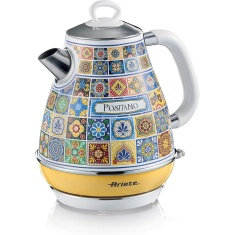 Ariete AR8961 1.7L Positano Design Cordless Kettle - Yellow & White