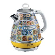 Ariete AR8961 1.7L Positano Design Cordless Kettle - Yellow & White Ariete AR8961 1.7L Positano Design Cordless Kettle - Yellow & White