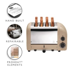 Dualit 40579 AWS Classic 4 Slice Toaster - Sandstone