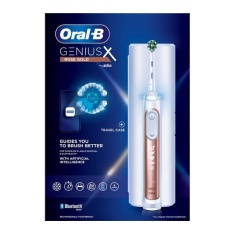 Oral B Genius X Toothbrush With Travel Case - Rose Gold