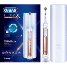 Oral B Genius X Toothbrush With Travel Case - Rose Gold