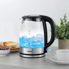 Tower PT10090BLK 1.7L Glass Kettle
