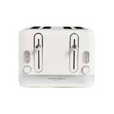 Laura Ashley VQSBT842LACWUK 4 Slice Toaster - Cotton White