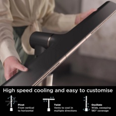 Shark TF200SUK TurboBlade Multi-Directional Cooling Fan - Charcoal/Brass Shark TF200SUK TurboBlade Multi-Directional Cooling Fan - Charcoal/Brass