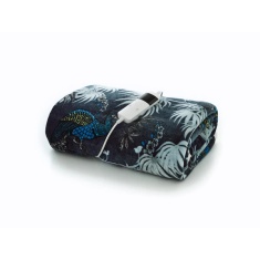 Deyongs Peacocks Heated Throw 140x180cm - Teal