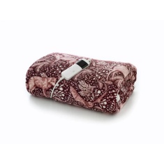 Deyongs Woodland Folk Heated Throw 140x180cm - Wine