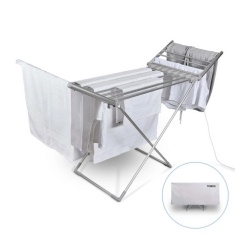 Tower T25003 Heated Winged Airer with Cover - Silver