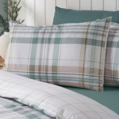 Catherine Lansfield Cartmel Check Duvet Set - Green