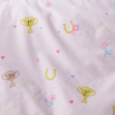 Catherine Lansfield Happy Horses Fitted Sheet - Pink
