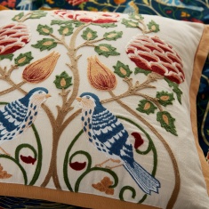 Morris & Co Seasons By May Cushion 45cm - Indigo Morris & Co Seasons By May Cushion 45cm - Indigo