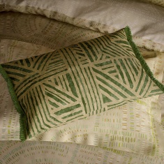 Harlequin Crater Cushion 60x40cm - Jade