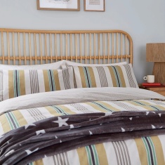 Helena Springfield Huntington Stripe Duvet Set - Amber Helena Springfield Huntington Stripe Duvet Set - Amber