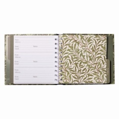 Gifted William Morris Willow & Rose Address & Birthday Book
