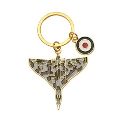 RAF Enamel Keyring Vulcan