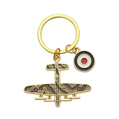 RAF Enamel Keyring Lancaster