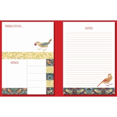 Gifted William Morris Strawberry Thief Sticky Notes Folder