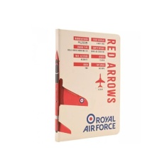 RAF A5 Lined Hardback Notebook Red Arrows