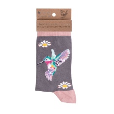 Wrendale Bird Sock Wisteria Wishes