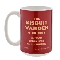 Civil Defence Biscuit Warden On Duty Mug 15oz