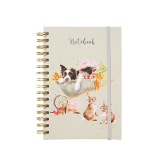 Wrendale A5 Dog/Cat/Rabbit Notebook Sleeping on the Job