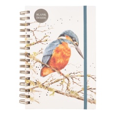Wrendale Kingfisher Blank HB Notebook Pond Dipping