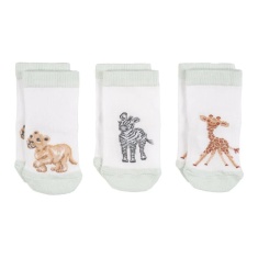 Wrendale 'Little Savannah' African Animal Baby Sock Gift Box