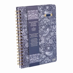 Gifted William Morris Strawberry Thief B B5 Wiro Notebook