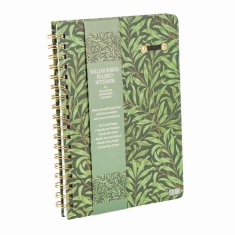 Gifted William Morris Willow & Rose B B5 Wiro Notebook