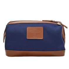 RAF Canvas & Faux Leather Washbag Spitfire