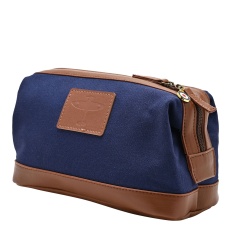 RAF Canvas & Faux Leather Washbag Spitfire